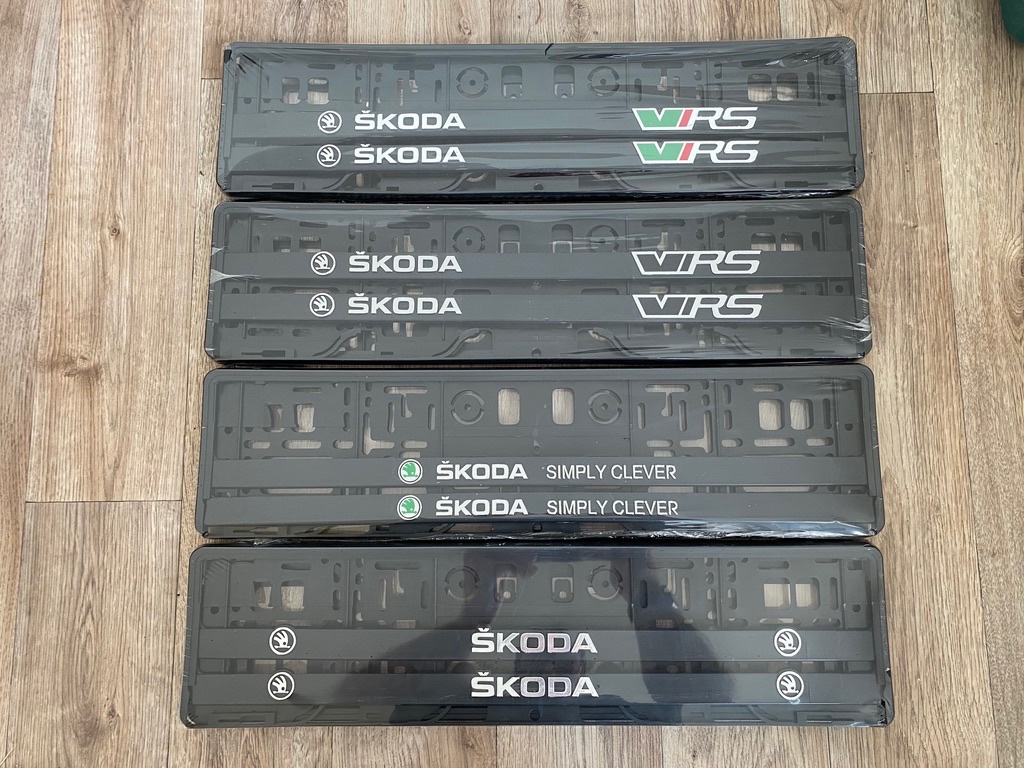 Podložky pod RZ Škoda sada 2ks