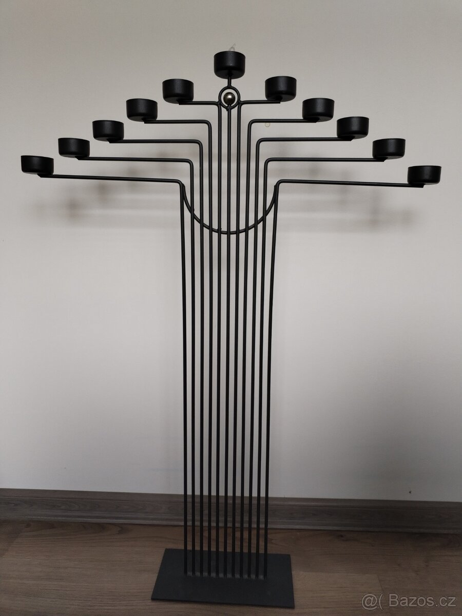 Originální kovový svícen 80 cm