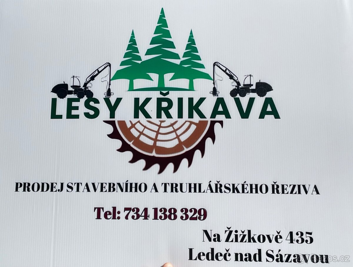 Stavební,truhlářské řezivo prkna,latě,fošny,trámy