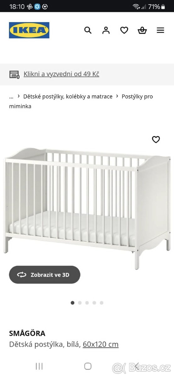 Dětská postýlka