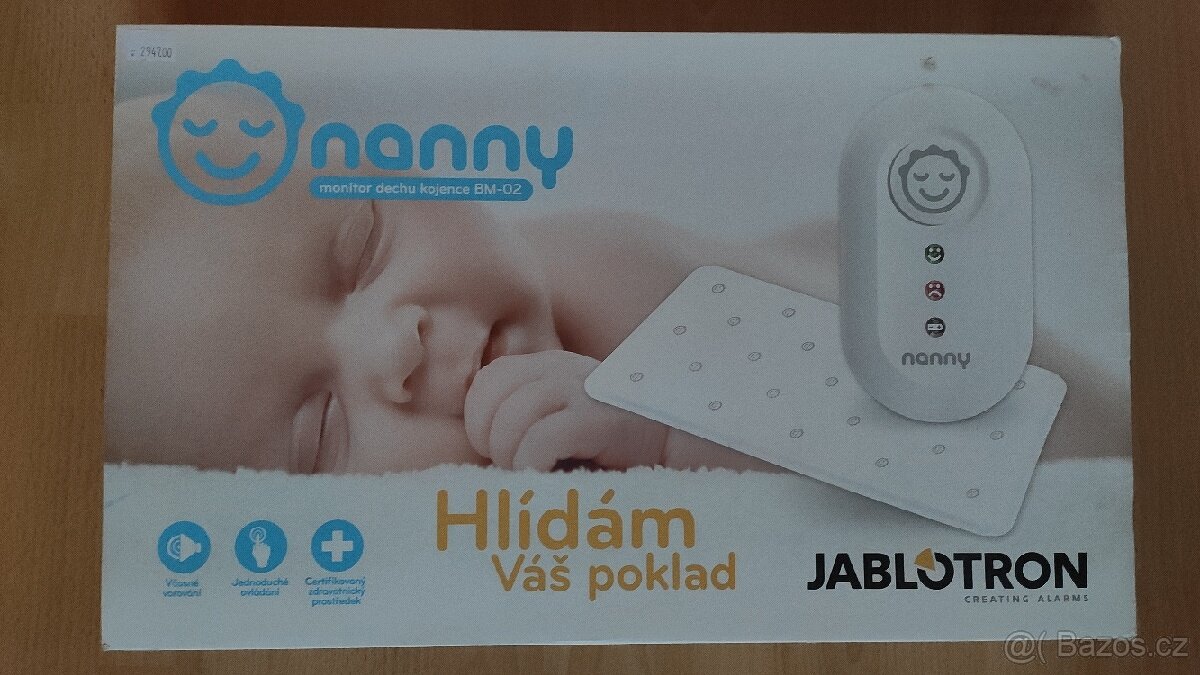 Monitor dechu Nanny Jablotron