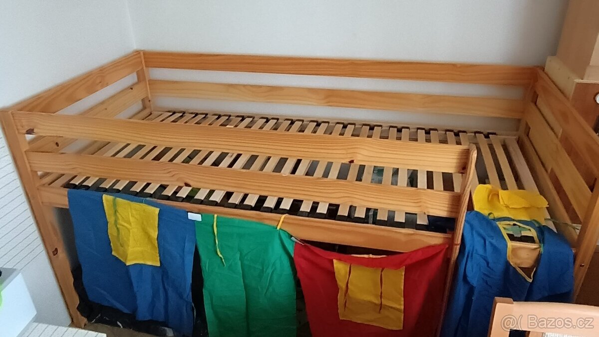 Patrová dětská postel s roštem