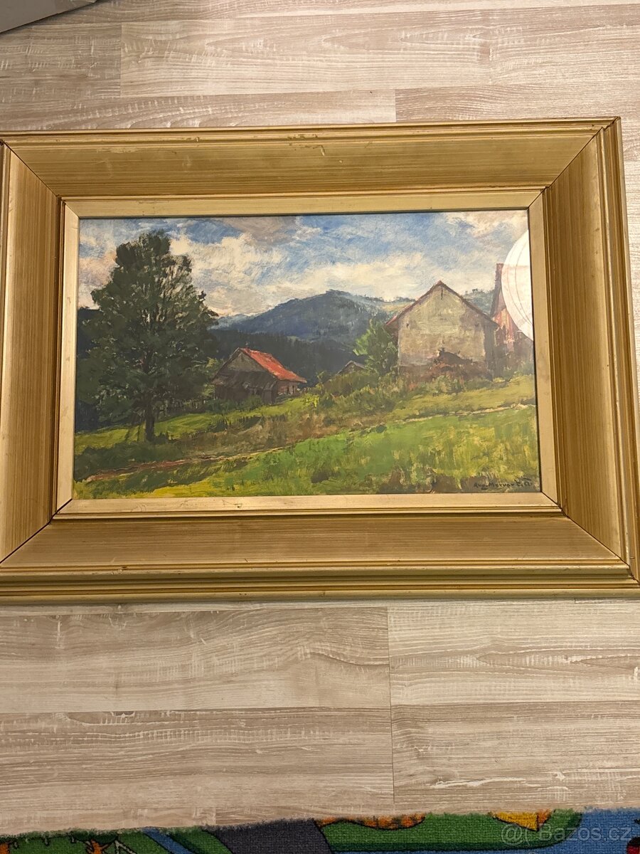 Obraz Mervart “Družstevní dvůr “