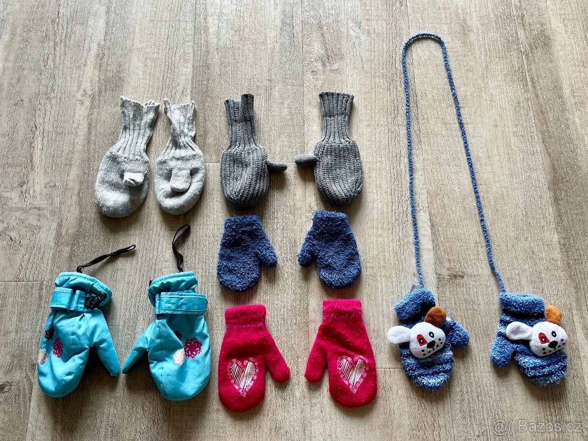 Rukavice, šála a nákrčníky