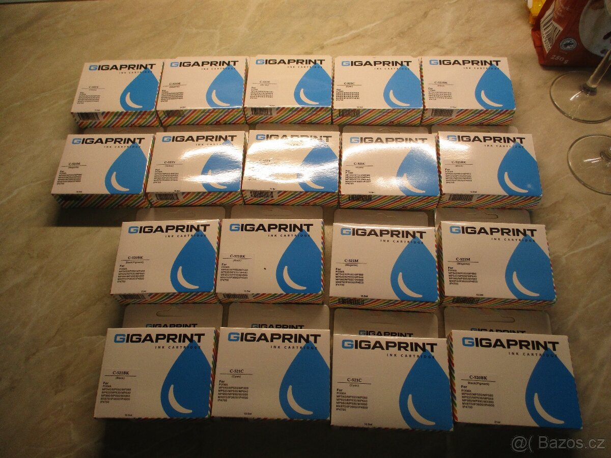 CANON PIXMA MP 550 NOVÉ NÁPLNĚ -BARVY