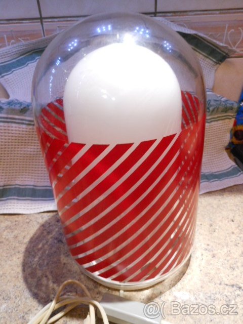 SKLENĚNÁ STOLNÍ LAMPA