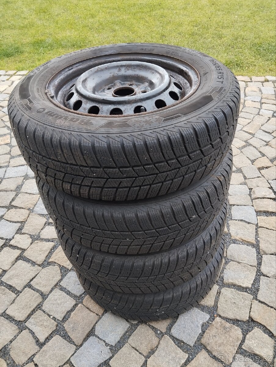 Zimní sada 5x114,3 r15x6j ET 39, 195/65/15 Polaris 5 7, 5mm