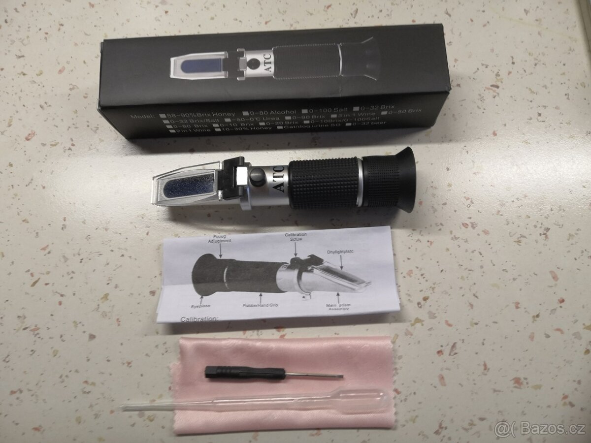 Refraktometr+tester brzdové kapaliny