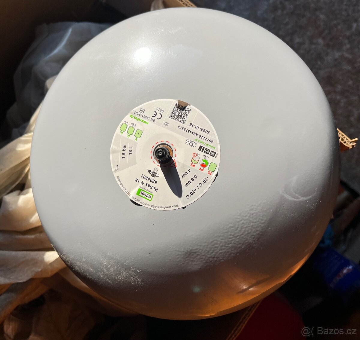 Expanzní nádoba na topení