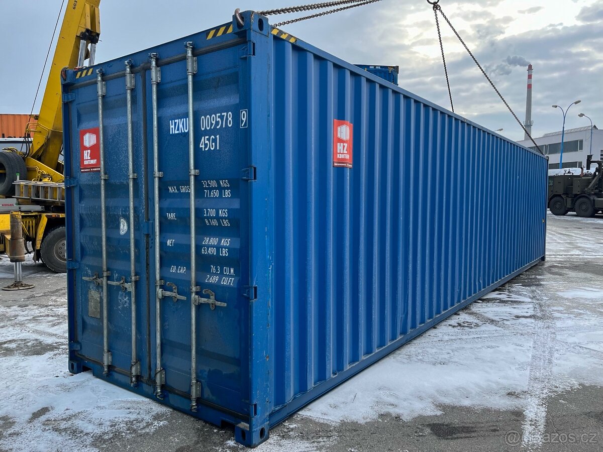 Lodní kontejner po více cestách 40HC DOPRAVA ZDARMA