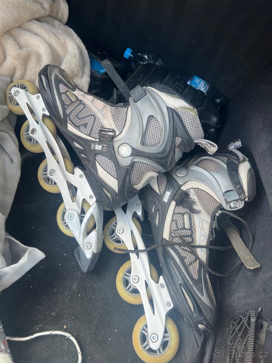 Inline koleckove brusle 3 páry,k2 fila