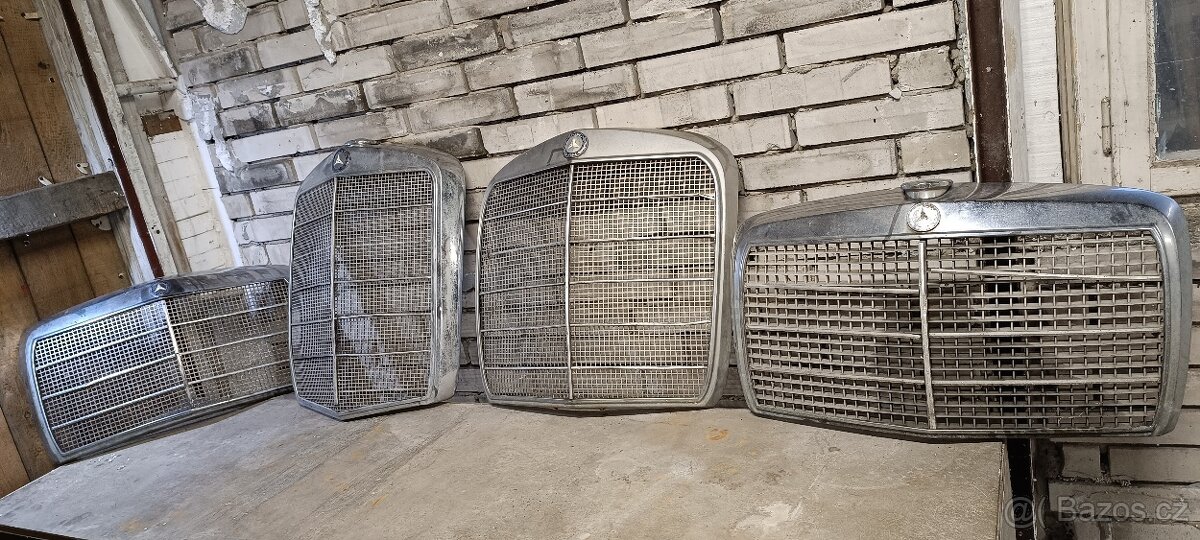 Mercedes-Benz originální masky chladiče + logo na chladič