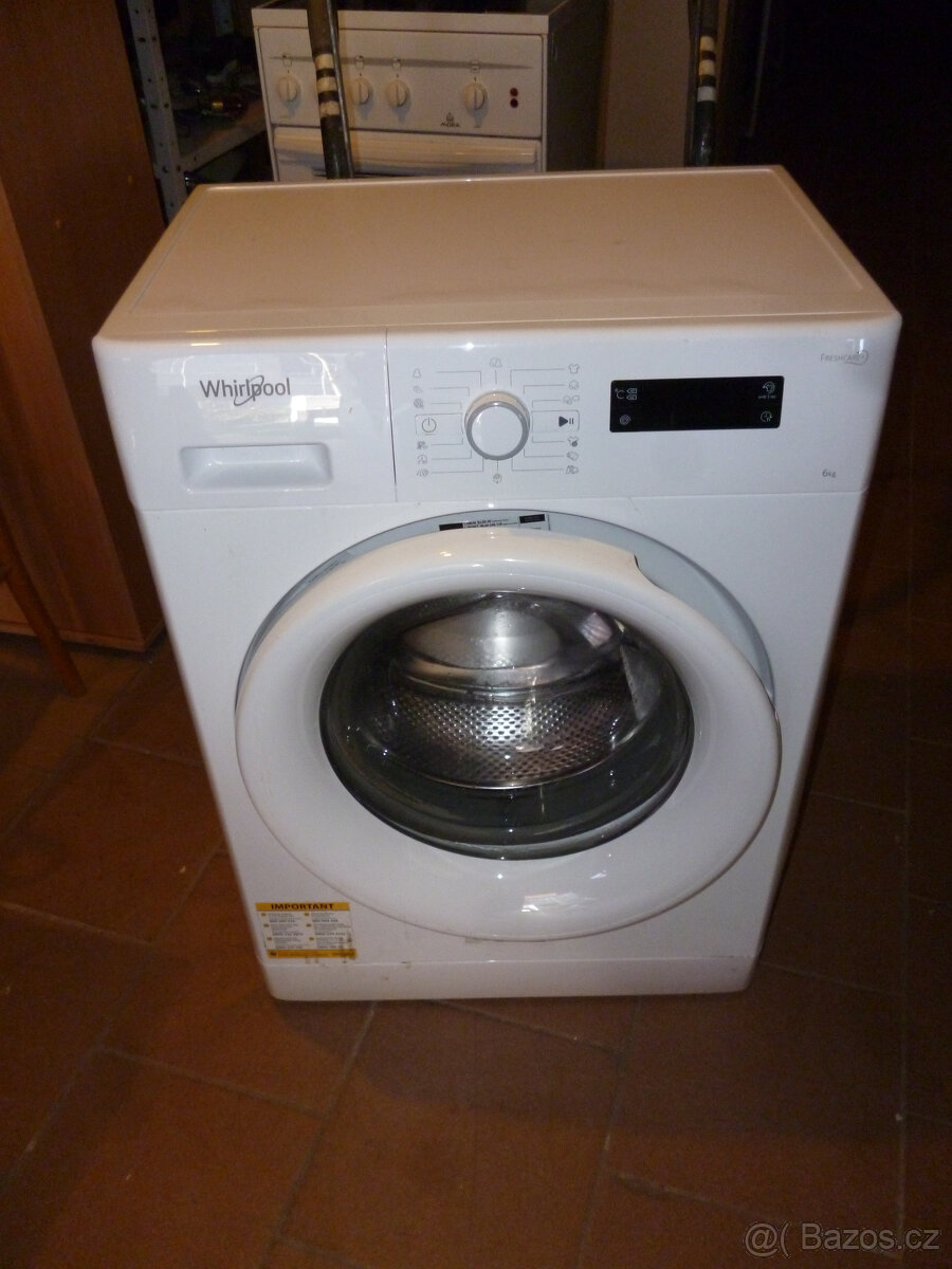 pračka whirlpool na 6kg, 1000 ot.