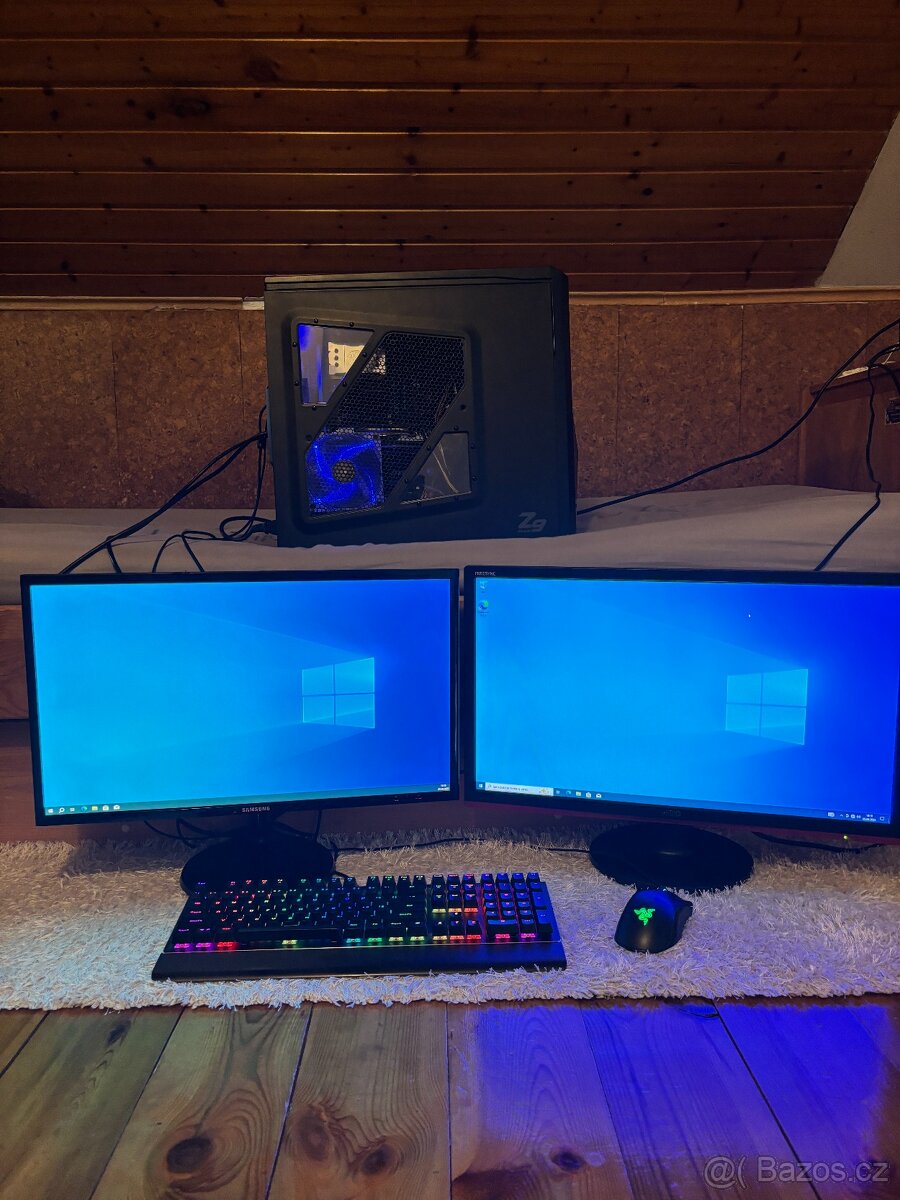 Kompletní Setup – RX 570 2x Monitor, Klávesnice+Myš