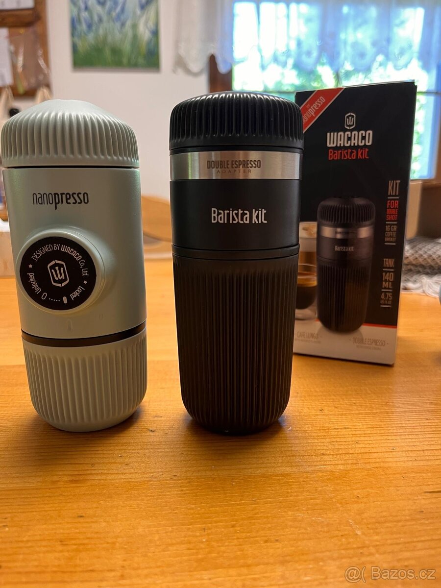 Kávovar Wacaco nanopresso + Barista Kit adaptér + pevný obal