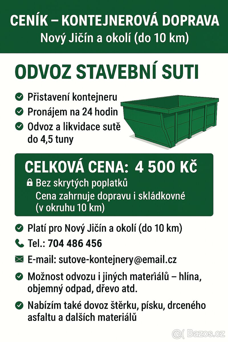 LIKVIDACE STAVEBNÍ SUTĚ