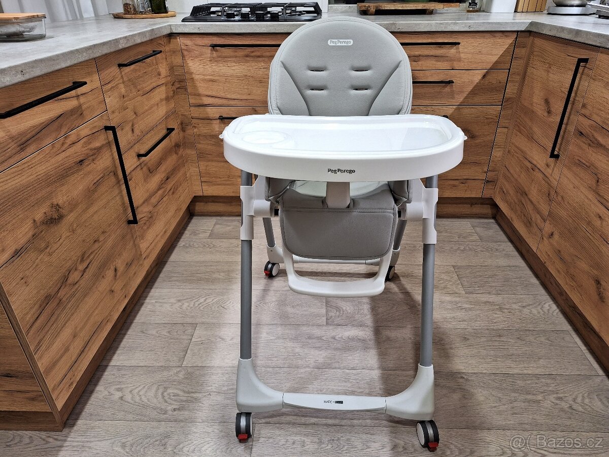 Peg Pérego Prima Pappa Follow Me + hrazda Ice