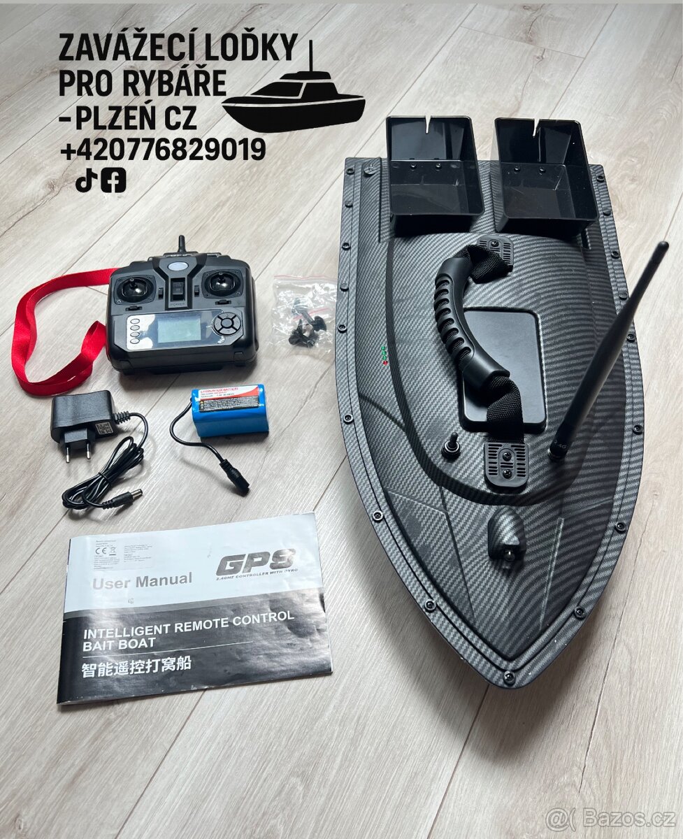 Rybářská ZAVÁŽECÍ loďka s GPS