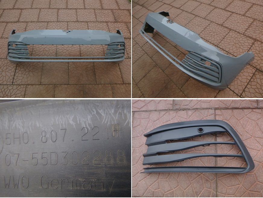 VW Golf VIII 8 originál přední nárazník 5H0807221H mřížka