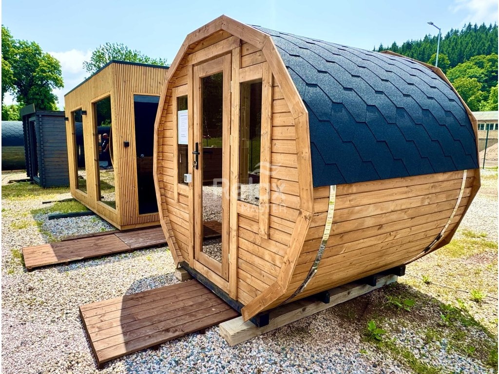 Zahradní sudová sauna 2 m Premium