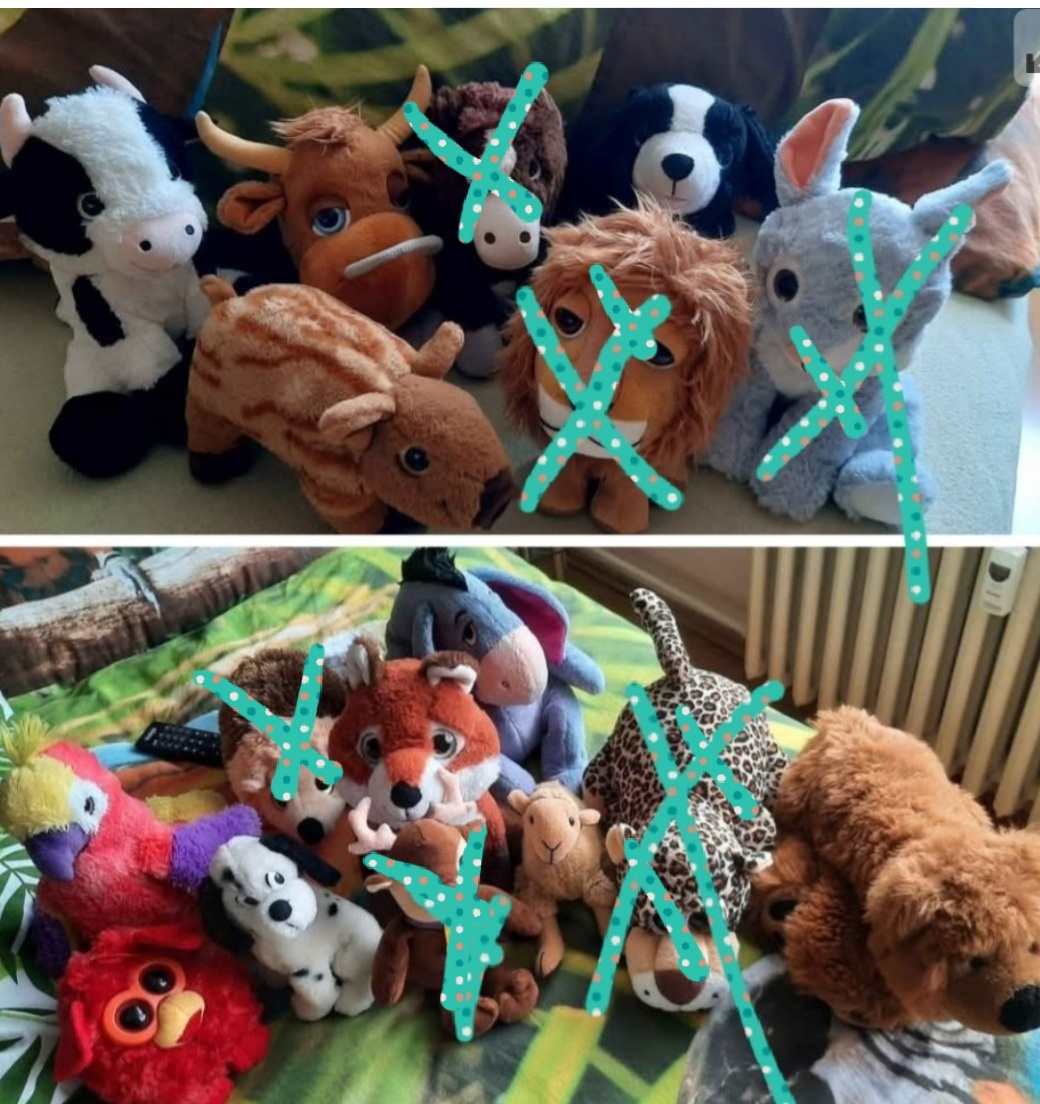 Prodam plyšáky jako nové, ceny od 30kc