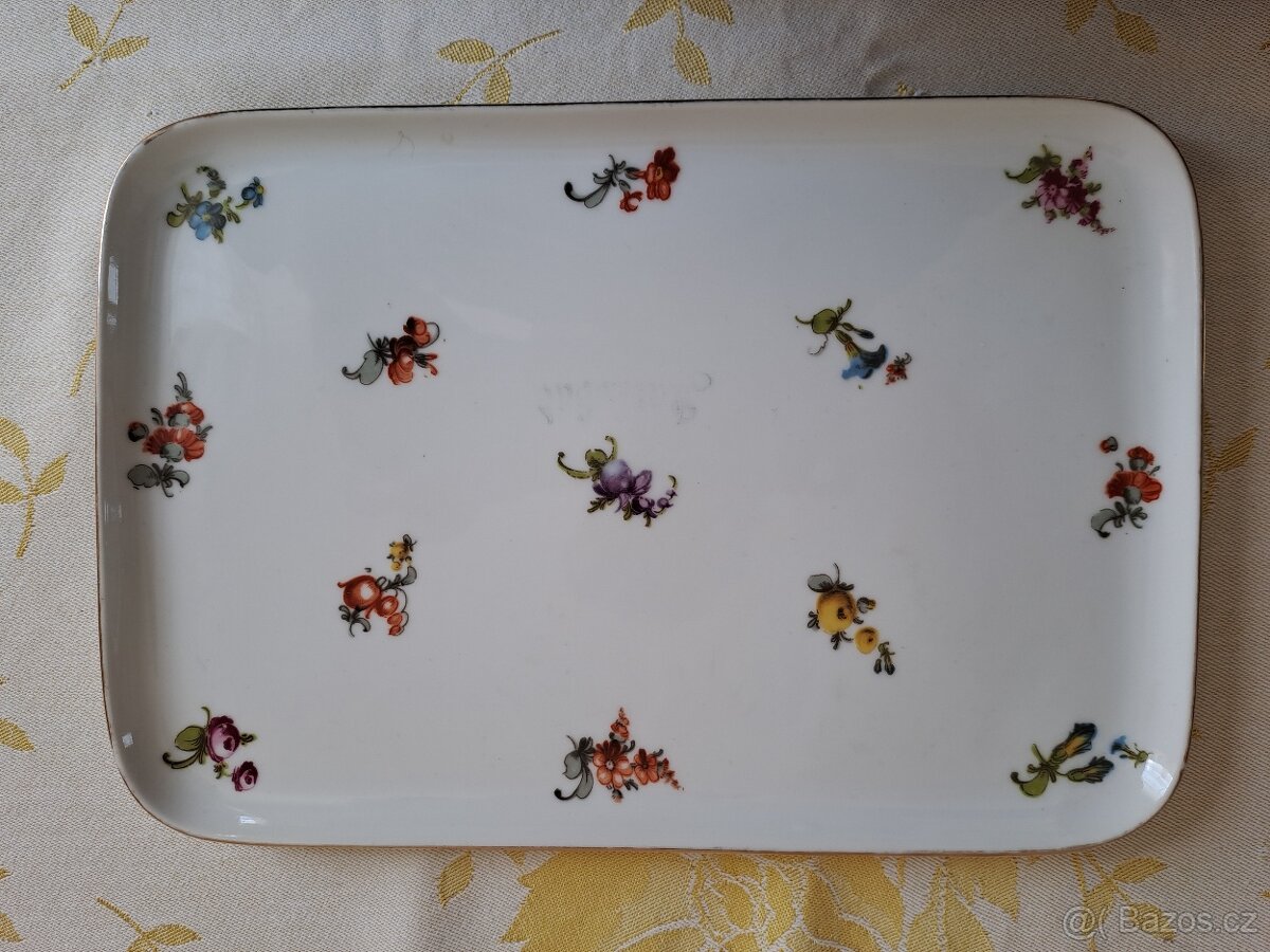 starý porcelánový tác MZ Altrohlau CMR Czechoslovakia