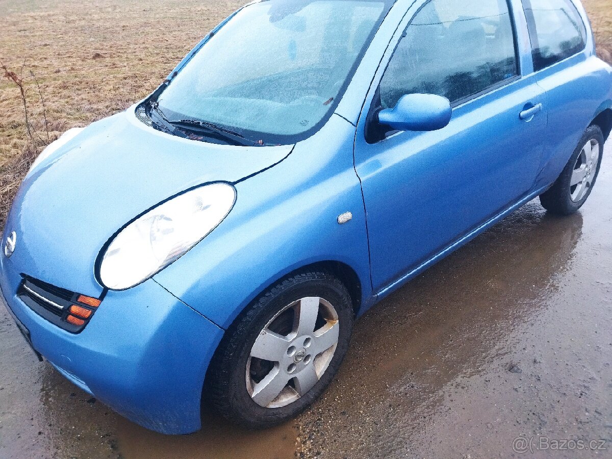 Prodám veškeré náhradní díly z Nissan Micra 1.5 dci 48kw