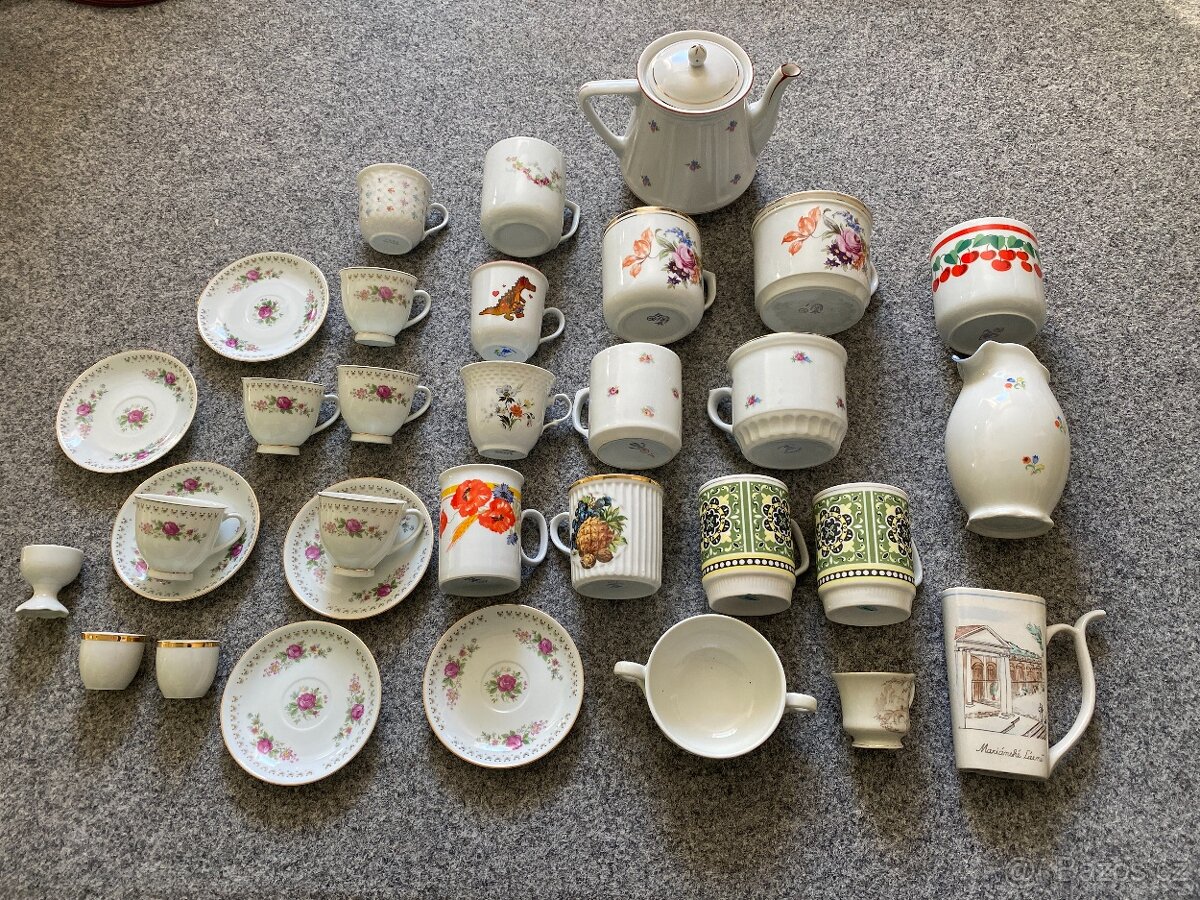 hrnek hrneček porcelán starý porcelán hrnek podšálek koflík