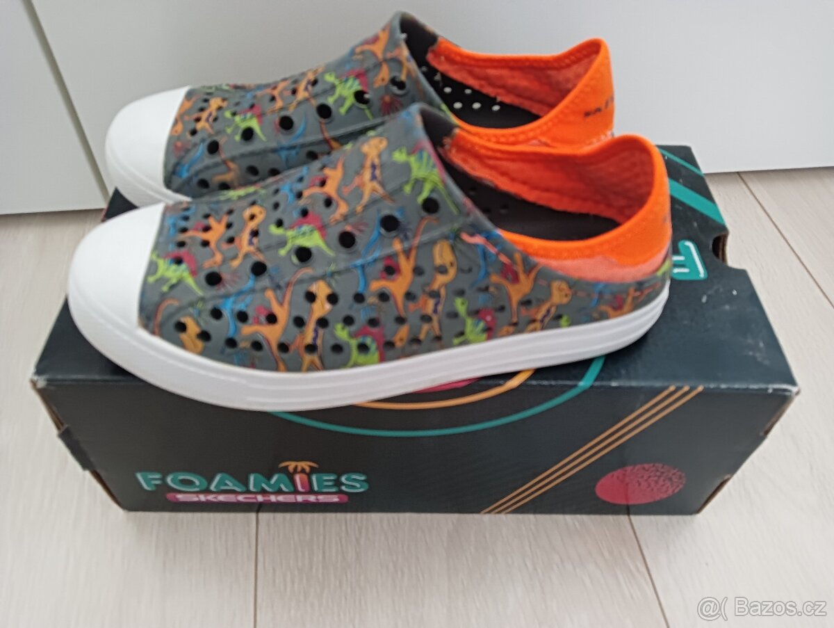 Skechers nazouváky DINO vel. 35, 22cm