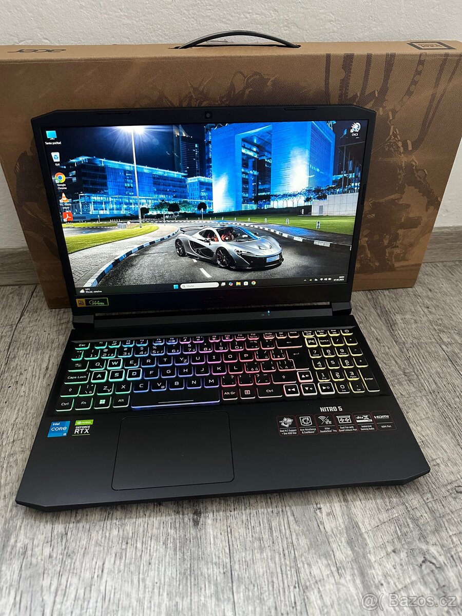 HERNÍ MAŠiNA-RGB Acer Nitro- i5 11.g/SSD/RTX/