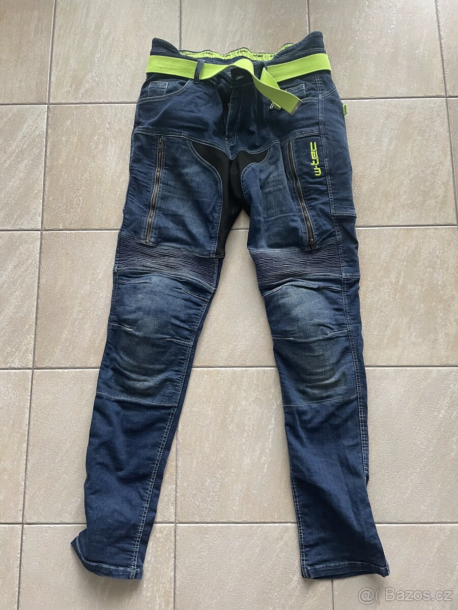 Pánské moto jeansy kalhoty