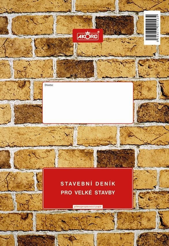Stavební deník pro velké stavby.