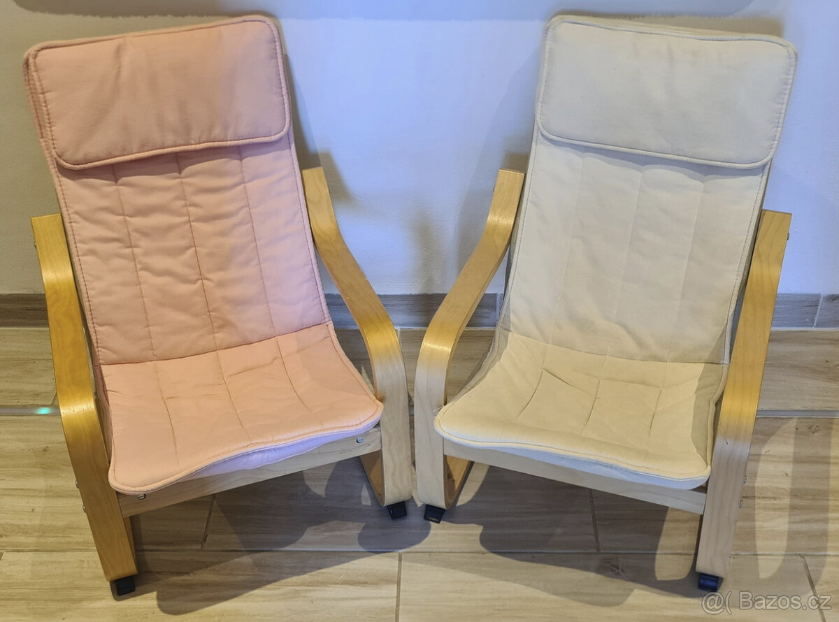 Dvě dětská křesla IKEA POÄNG
