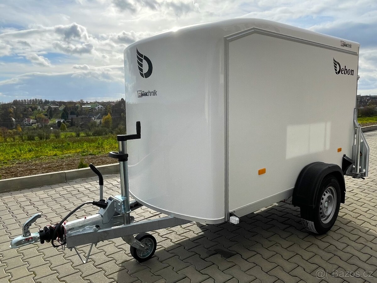 Nebržděný skříňový přívěs DEBON C255 UB, Composite, 750 kg