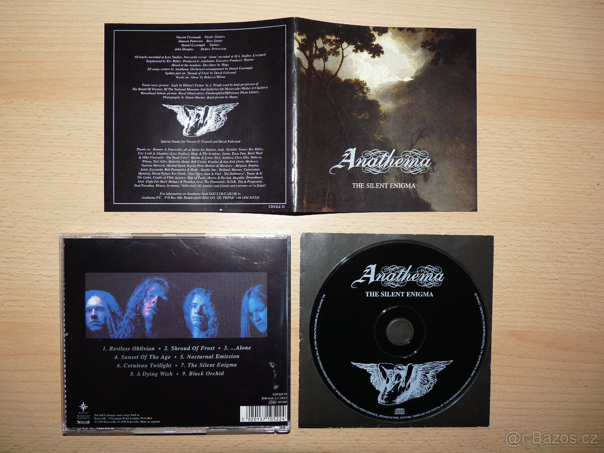 prodám CD ANATHEMA-The Silent Enigma 1995 Peaceville RARITA