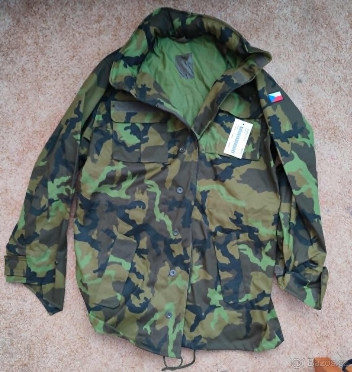 VOJENSKÝ KABÁT AČR S KAPUCÍ