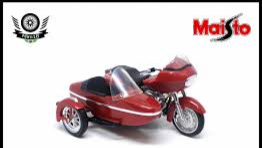 Model motorky Harley Davidson + side car