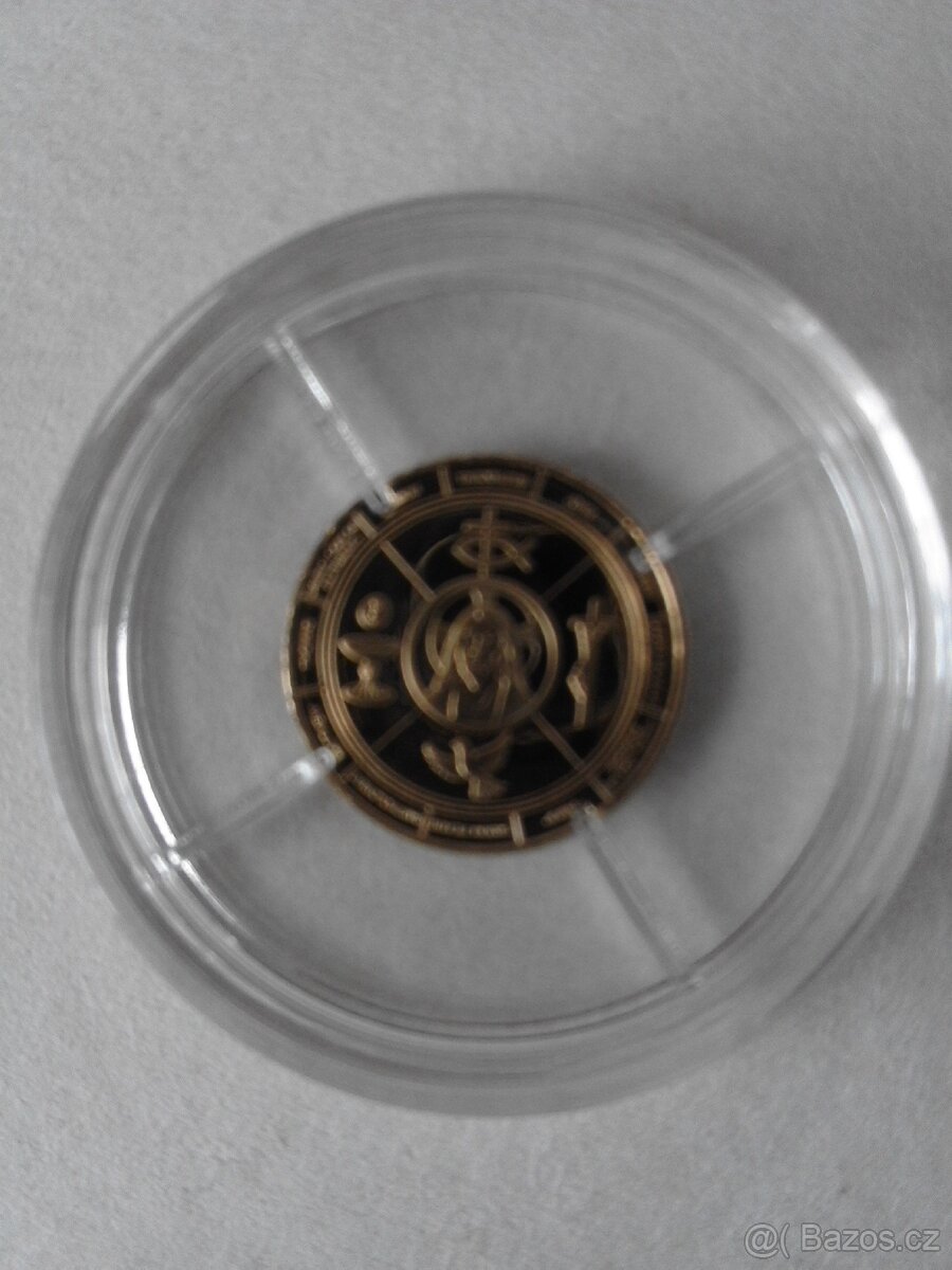 Nejmenší mince světa 0,5 gr 12.apoštolů , zlato 585/1000