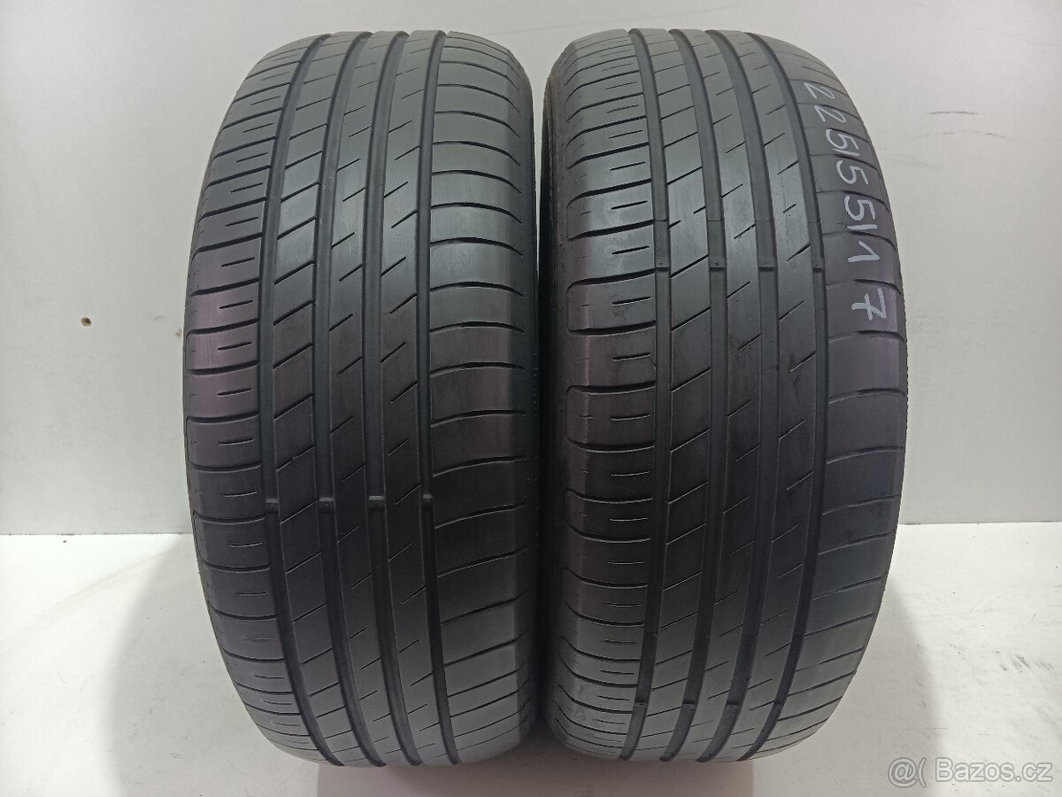 2ks letní pneu 225/55/17/GoodYear