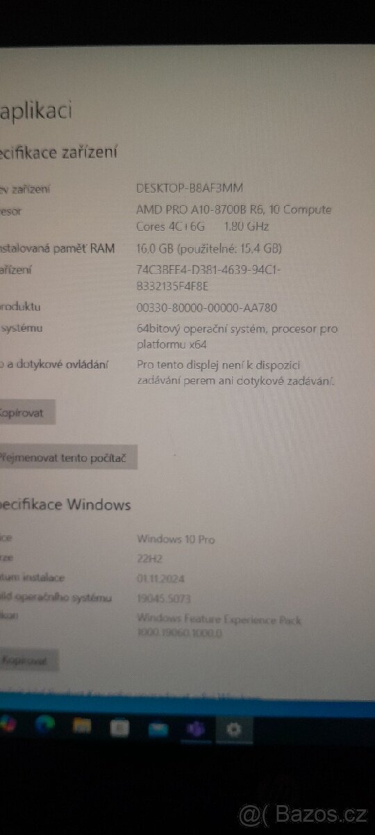 Notebook HP ELiteBook 725 G3 16 gb ram