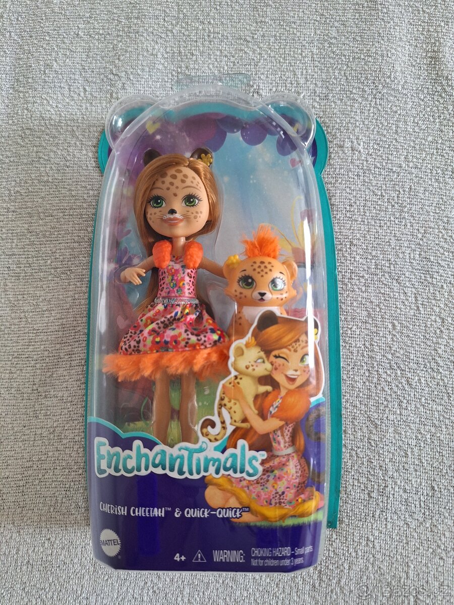Mattel Enchantimals panenka a zvířátko Cherish Cheetah