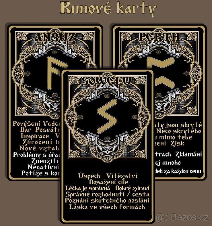 RUNOVÉ KARTY - Vykládací karty - RUNY