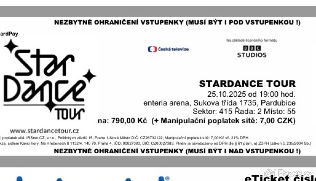 Stardance tour Pardubice