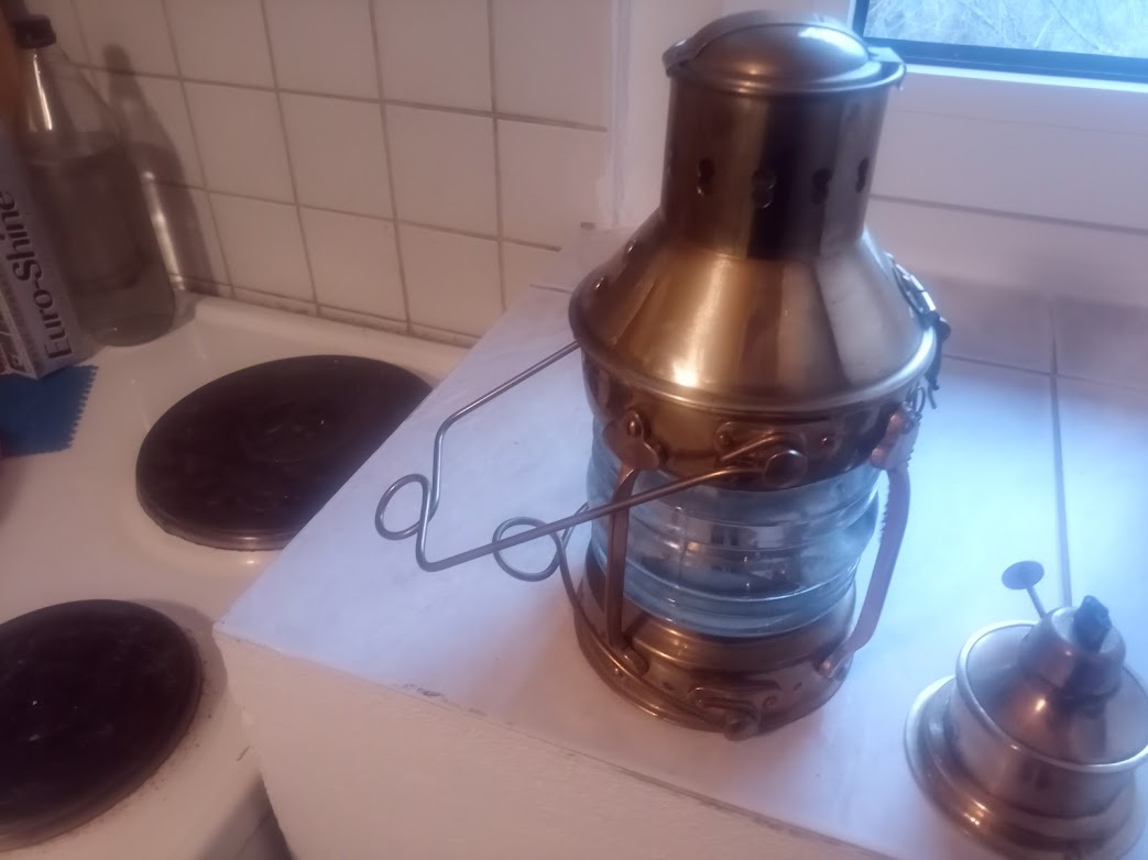 Lodní lampa mosaz nová nepoužitá