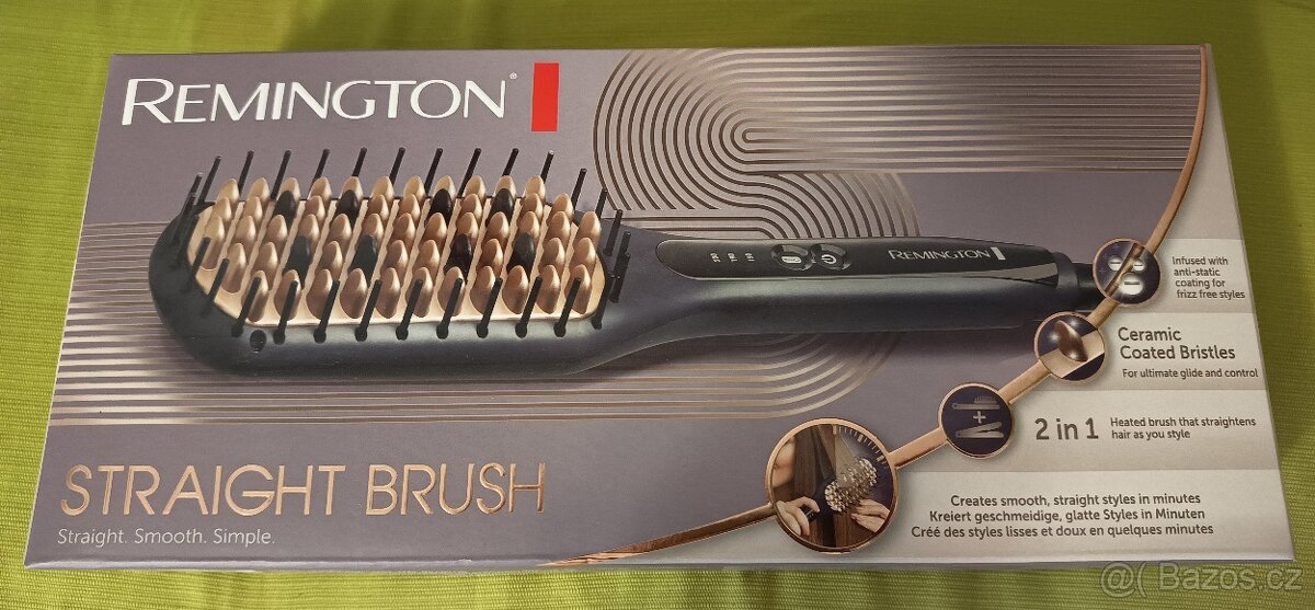 Žehlicí kartáč na vlasy Remington