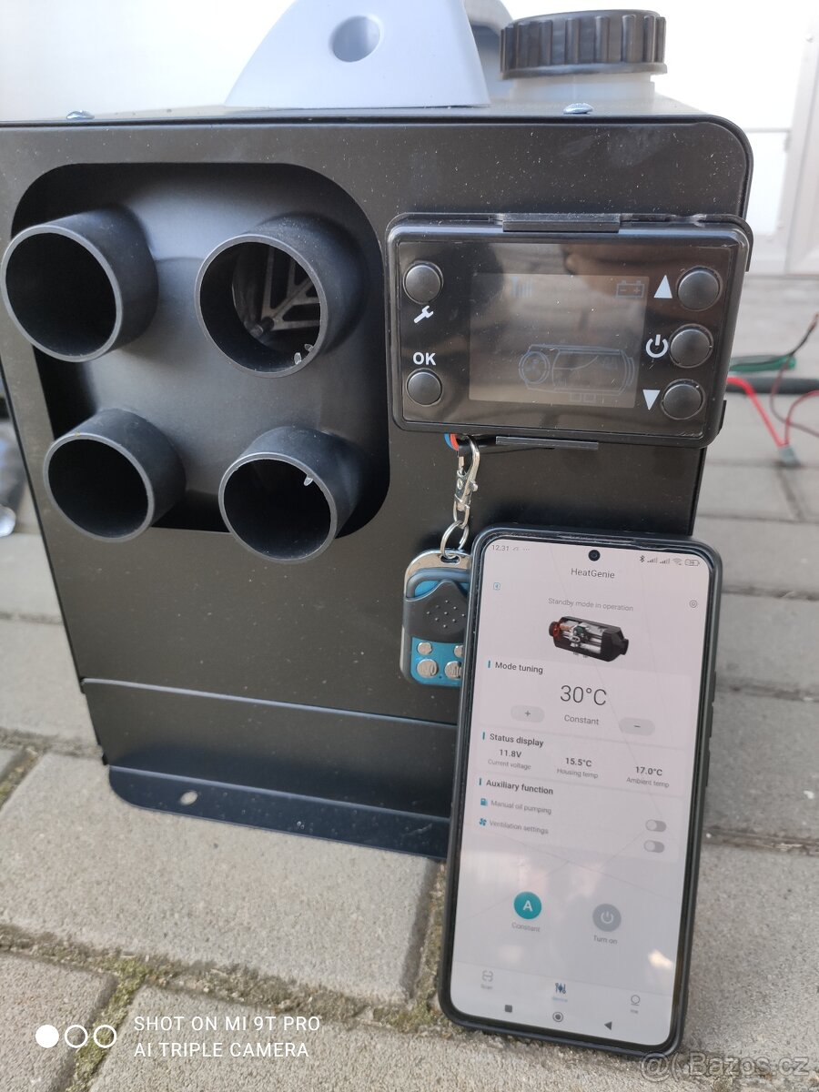 Nezávislé Bluetooth Naftové Topení 8 Kw 12V / 24 V / 220V