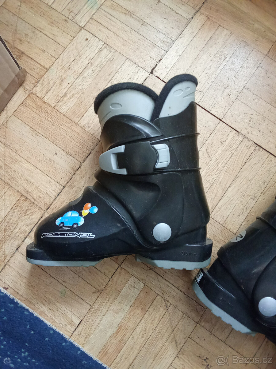 detské lyžáky rossignol. na nohu cca 17 cm