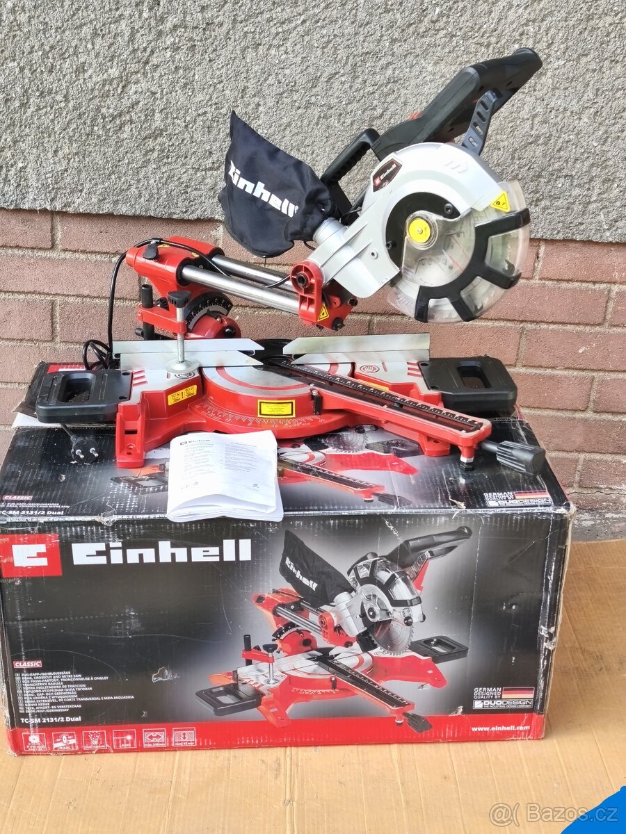 Prodám NEPOUŽITOU pokosovou pilu s posuvem Einhell TC-SM 213