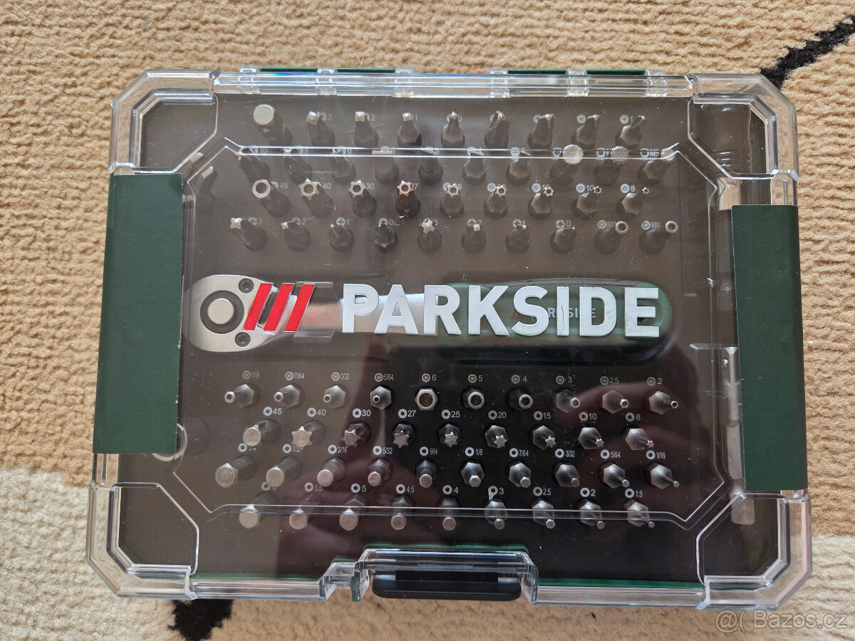 Sada bitů s ráčnou Parkside, 81ks