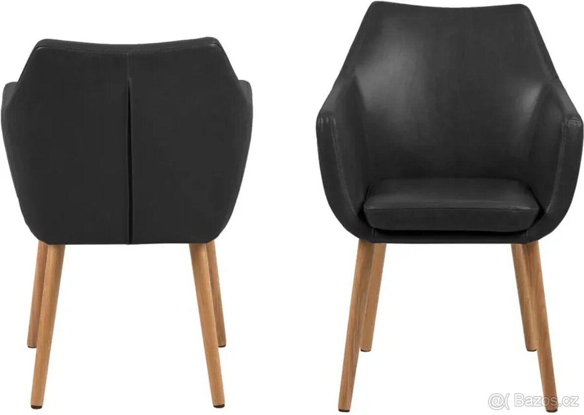 Černé křeslo Actona Nora